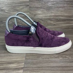 Skechers Purple Velour Slip On Air Cooled Memory Foam Sneakers Women's Sz 6.5